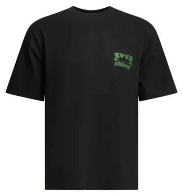 Image de Stüssy t-shirt homme noir en pur coton - S