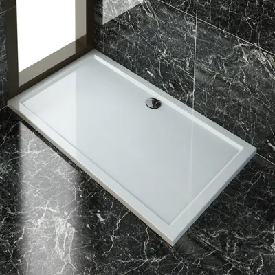 Produktbild von SONNI ABS Quadratische Duschwanne rutschfeste Oberfläche 140x100x4cm