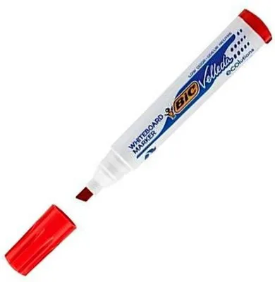 Productafbeelding van Bic Velleda vloeibare krijtstiften, rood (12 stuks)