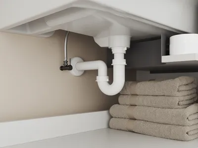 Produktbild von Aqua Bagno Siphon - Röhrengeruchsverschluss - Sifon für waschbecken - Kunststoff weiss - 1 1/4 Zoll - dn 32mm - flexibel einstellbar