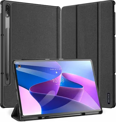 Zdjęcie produktu dla Dux Ducis etui książkowe z funkcją Smart Sleep stand dla tabletu LENOVO TAB P12 PRO 12.6 etui na portfel etui ochronne czarny