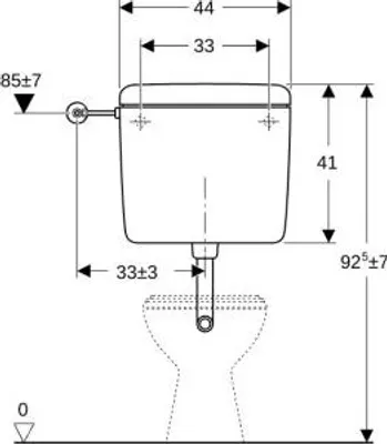 Produktbild von Geberit 127000101 AP127 AP-Spülkasten, Spül-Stopp-Sp