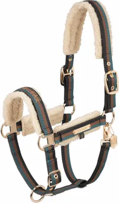 Image de Eskadron licol DOUBLE PIN TEDDYFLEECE black-vintage green-almond Heritage 24/25, taille:P1