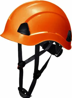 Obrázok produktu pre Pracovná prilba na prácu vo výškach 4-pct - oranžová bez hľadia