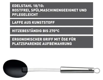 Imagen del producto de Cuchara de servir de la línea Classic de SILIT, 34 cm, acero inoxidable /
