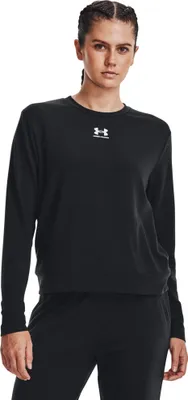 Produktbild von Under Armour Rival Terry Sweatshirt Schwarz S Damen Schwarz S