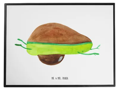 Produktbild von Mr. & Mrs. Panda schreibtischunterlage Avocado Yoga - Weiß - Geschenk, tischpad, Hilfe, Haha, Humor, schreibauflage, Schreibunterlage, Bauch, schreibtischmatte, Sport