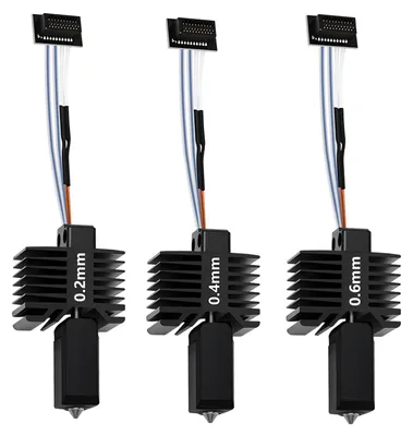 3er-Set Hotends 0,2/0,4/0,6 mm, gehärteter Stahl, 24 V, 48 W