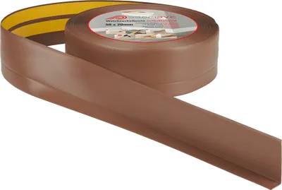 Produktbild von ProfiPVC Weichsockelleiste PVC 50x20mm 5 Meter selbstklebende Bodenleiste Knickleiste weiche Sockelleiste, Braun