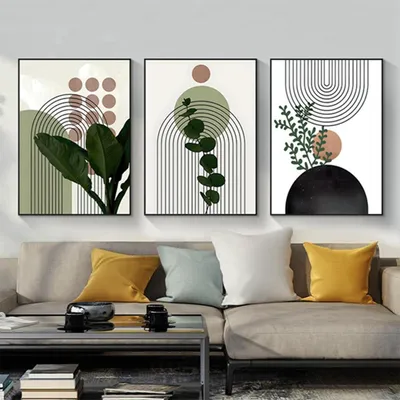 Produktbild von Posterset 3-teilig 40 x 60 cm, Wanddekoration für Wohnzimmer