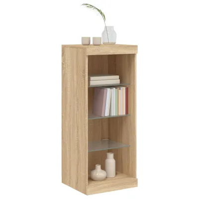 Immagine prodotto di vidaXL Credenza con luci LED rovere Sonoma 41x37x100 cm
