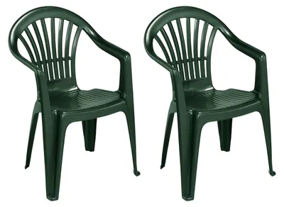 Produktbild von 2 Stück Stapelstuhl Bistrostuhl Gartenstuhl MONA Kunststoff