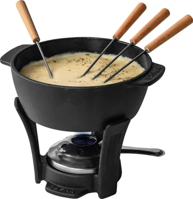 Produktbild von Boska Fondueset Party Pro 1.1 L - Käsefondue - Fondue set - Inhalt 1.1L - Fonduetopf - Fondue - Gusseisen topf - Schwarz