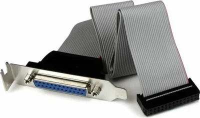 Obrázok produktu pre StarTech.com DB25 (F) - IDC26, DB-25 25 pin D-Sub, IDC 26 pin Motherboard Header, 0,4 m, Šedá