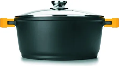 Obrázek produktu pro Hrnec Ibili-Evolution s poklicí, hliník, 28x12,5 cm, černá/žlutá