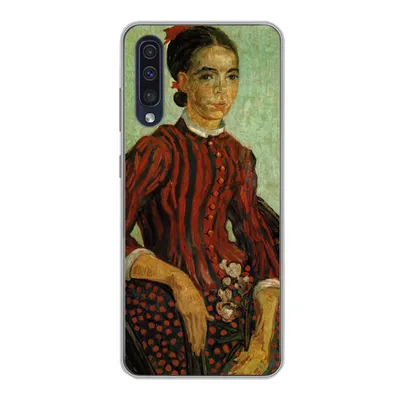 Produktbild von MuchoWow® Handyhülle Schutzhülle Hülle für Samsung Galaxy A30s La Mousmé - Vincent van Gogh Silikon Softcase Handy Hülle - Karteninhaber