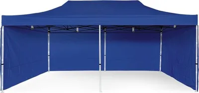 Produktbild von Faltpavillon 3x6m ALU Premium Vollseiten - Blau