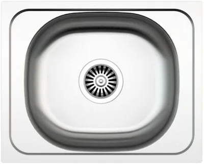 Produktbild von Faizee Home Edelstahlspüle 50x40 cm Einbauspüle Küchenspüle Spülbecken Edelstahl inkl. Siphon-Set Silber