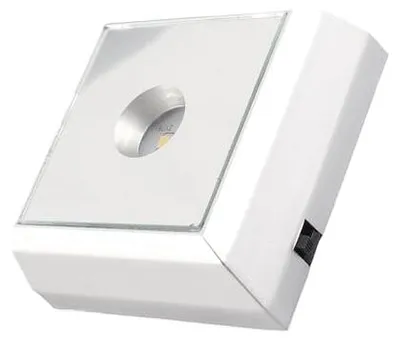 LED-Lichthalter, verspiegelte Basis, weißes Licht, 4 LEDs