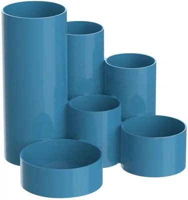 Zdjęcie produktu dla MAUL piórnik MAULtubo plastikowy 15,3 x 15,2 x 12,6 cm niebieski