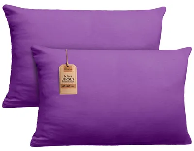 Immagine prodotto di set di 2 copricuscini 100% cotone 40x60 cm viola