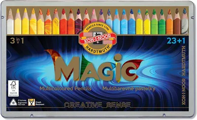 Obrázek produktu pro Magic Jumbo, trojúhelníkové pastelky, vícebarevné, 24 kusů