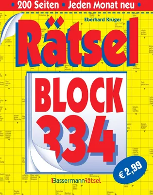 Produktbild von Rätselblock 334 (5 Exemplare à 2,99 EUR)