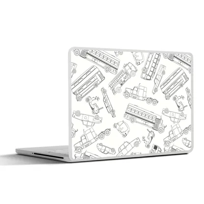 Produktbild von MuchoWow® Laptop Aufkleber Sticker Cover Muster - Auto - Lkw 40x30 cm - Laptop Dekoration - Selbstklebend