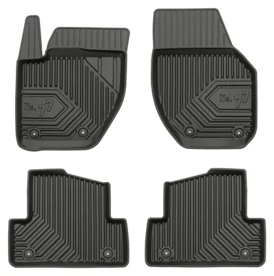 Productafbeelding van Rubberen automatten voor Volvo V40 II 2012-2019 (hatchback) – 4-delig, zwart, op maat