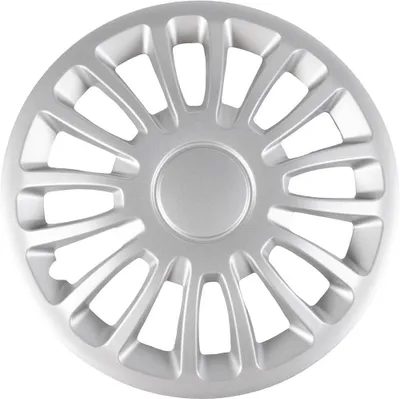 Produktbild von Radabdeckungsset 14 Zoll, 4 Stück, grau ABS, universelle Montage, für Auto
