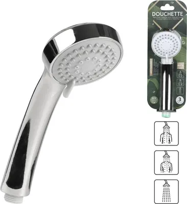 Produktbild von Urban Living 3-Strahl Duschkopf Duschbrause Handbrause 44000