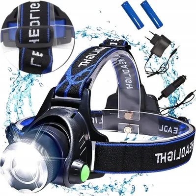 Zdjęcie produktu dla XA121 LATARKA CZOŁOWA LED ZOOM CREE XML T6 CZOŁÓWKA MOC akumulator + ładowarka