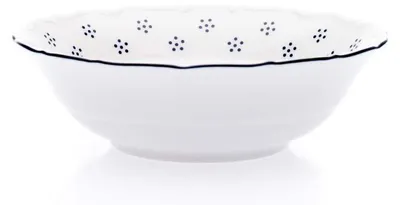 Produktbild von Kompottschale, tschechisches Porzellan, Verona, 13 cm, blaue Valbella, G. Benedikt