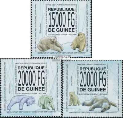 Produktbild von Briefmarken Guinea 2013 Mi 10093-10095 (kompl. Ausgabe) postfrisch Eisbären