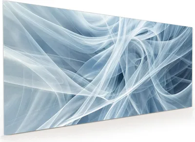 Produktbild von Küchenrückwand Spritzschutz Glas mit Motiv Transparente Schleier 40 x 40 cm