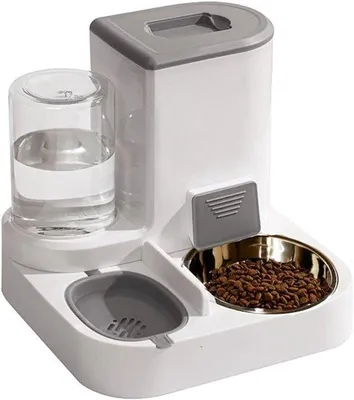 Image de Distributeur automatique de nourriture et d'eau pour chat, 22 + 1 litre