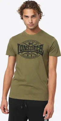 Obrázek produktu pro Pánské tričko regular fit double pack MORHAM Black/Olive XL Lonsdale