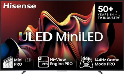Produktbild von Hisense U7KQ 100U7KQ Fernseher 2,54 m (100") 4K Ultra HD Smart-TV WLAN Schwarz 500 cd/m²