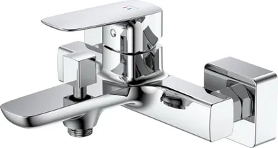 Produktbild von Avapax | Wandbadewannenarmatur - Chrom - Glänzend - Messing - Qanix Abqa211111