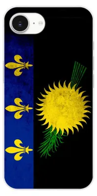 Image de 1001Coques - Coque silicone compatible avec Apple iPhone 16e iPhone 17e - Motif drapeau guadeloupe - Design original imprimé en France