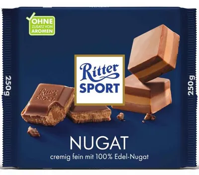 Immagine prodotto di Ritter SPORT 5219245008 Ritter SPORT Nugat Schokolade 250,0 g
