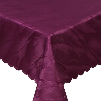 Produktbild von Tischdecke Jacquard Elegance - Edle Tischwäsche mit Ornamenten - Tischdecke für Weihnachten, Geburtstag, Feste - Tischläufer, Tischdeko, Farbe:Bordeaux, Größe:80x80 cm