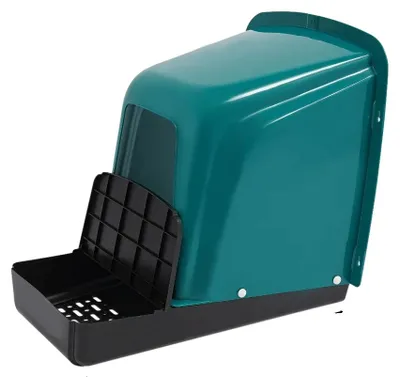 Image de Nichoirs pour poules, en plastique résistant, conception facile à nettoyer, bleu