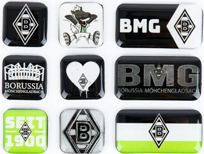 Produktbild von VfL Borussia Mönchengladbach BMG Magnet 9er-Set