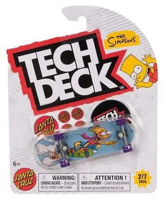 Obrázek produktu pro TECH DECK Sada Spinmaster 1: Mini skateboard, licence Simpsons, Sonic, Ninja želvy, s nálepkami. Vhodné od 6 let
