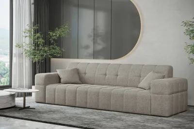 Produktbild von Sofa Designersofa NANCY 3-Sitzer in Stoff Neve Macchiato