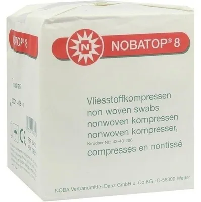 Image de NOBA Nobatop 8 compresses non stériles en non-tissé 4 couches 100 pièces 10 x 10 cm