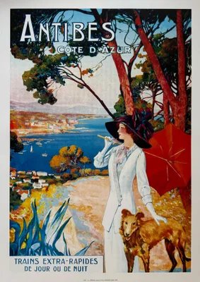 Image de Antibes - DELLEPIANE - 50x70cm Affiche Poster
