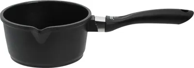 Produktbild von Stielkasserolle - Ø 16 cm - Schwarz - Aluminiumguss - Kunststoffgriff - Antihaftbeschichtung