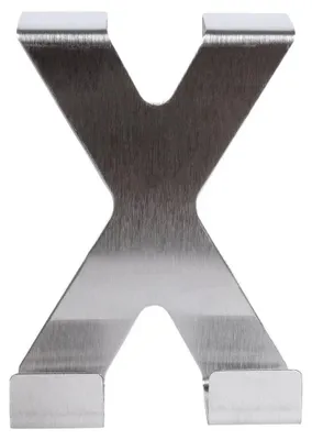 Image de Verrou de porte pour portes doubles - Lot de 2 - Acier inoxydable - Argenté
